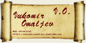 Vukomir Omaljev vizit kartica